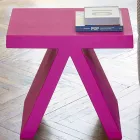 Brinquedo de slide interior colorido geométrico mesa de café feita na Itália Viadurini