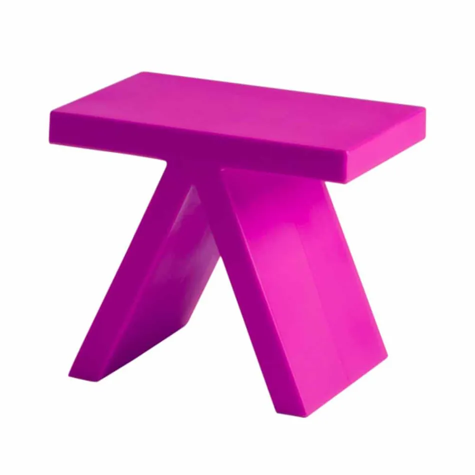 Brinquedo de slide interior colorido geométrico mesa de café feita na Itália Viadurini