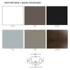 Mesa de centro de jardim com tampo redondo em polietileno fabricado na Itália - Tibaldo Viadurini