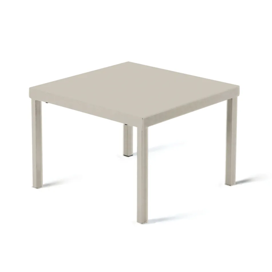 Mesa de centro de jardim empilhável em aço galvanizado fabricado na Itália - Aberdeen Viadurini