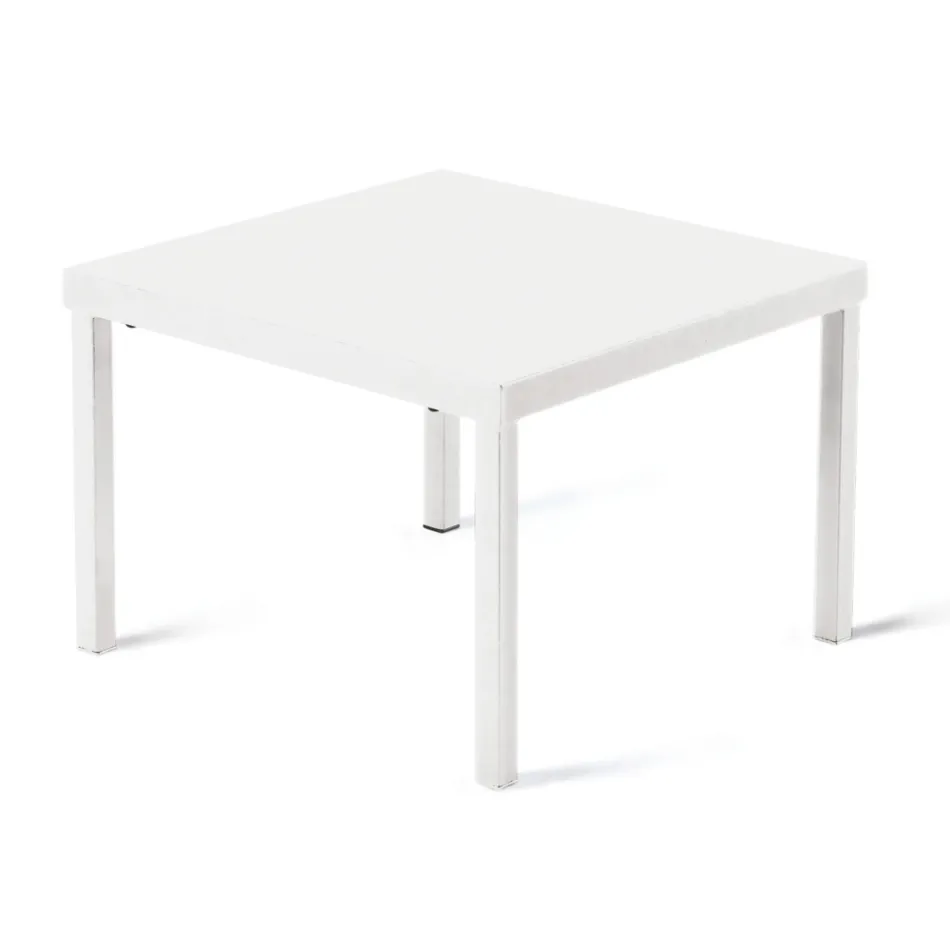 Mesa de centro de jardim empilhável em aço galvanizado fabricado na Itália - Aberdeen Viadurini