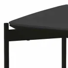 Mesa de centro quadrada de metal e cerâmica com design moderno - porco-espinho Viadurini