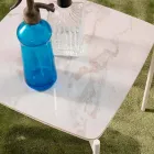 Mesa de centro quadrada de metal e cerâmica com design moderno - porco-espinho Viadurini