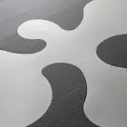 Mesa de centro em lariço laqueado preto com detalhes em aço inoxidável acetinado - Vergine Viadurini