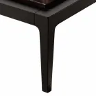 Mesa de café de madeira maciça de design Grilli Zarafa feita na Itália Viadurini