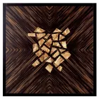 Mesa de café de madeira maciça de design moderno Grilli Zarafa feita na Itália Viadurini