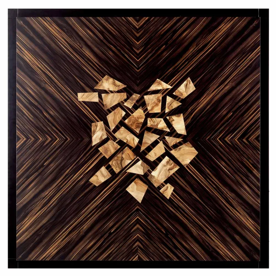 Mesa de café de madeira maciça de design moderno Grilli Zarafa feita na Itália Viadurini