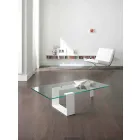 Mesa de centro de vidro extraleve de design moderno fabricada na Itália - Scoby Viadurini