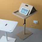 Mesa lateral de sofá em metal e PVC com altura ajustável para tablet - Tekniko Viadurini