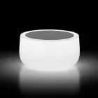 Mesa de centro luminosa externa com luz LED e tampo em Hpl Fabricado na Itália - Belida Viadurini