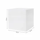 Mesa de Centro Bright Square Design Moderno em Plástico Colorido - Dadostar Viadurini