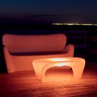 Mesa de centro luminosa RGB para design externo ou interno em plástico - Lily by Myyour Viadurini