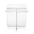 Mesa de centro moderna de plexiglass para sala de estar fabricada na Itália - Ariel Viadurini