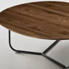Relia - Mesa de centro moderna em MDF e metal pintado com diversos acabamentos. Viadurini