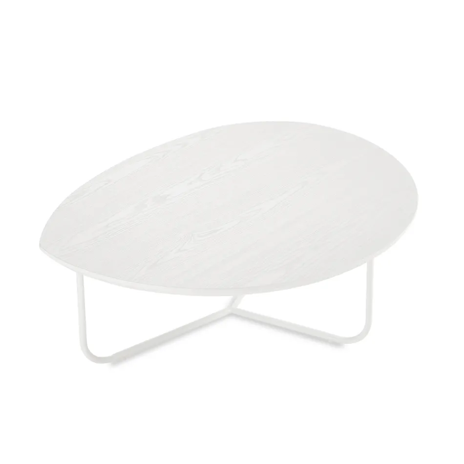 Relia - Mesa de centro moderna em MDF e metal pintado com diversos acabamentos. Viadurini