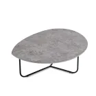 Relia - Mesa de centro moderna em MDF e metal pintado com diversos acabamentos. Viadurini