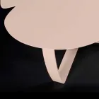 mesa de café contemporânea metal corte a laser flor forma Andy Viadurini