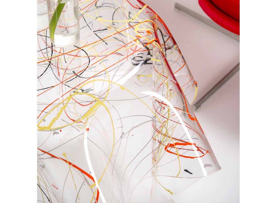 Moderno feito em Itália plexiglass mesa de centro multicolor, Otto Viadurini