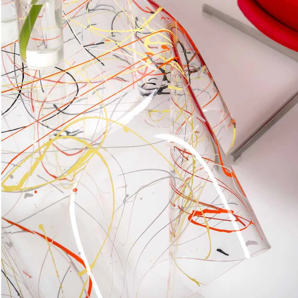 Moderno feito em Itália plexiglass mesa de centro multicolor, Otto Viadurini