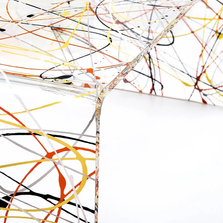 Mesa de centro moderna em plexiglass fabricada na Itália - Vichy Viadurini