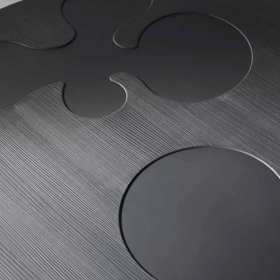 Mesa de centro contemporânea em madeira de lariço laqueada Viadurini