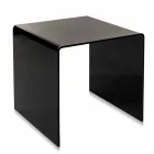 Mesa de centro preta contemporânea 50x50cm Terry Big, fabricada na Itália Viadurini