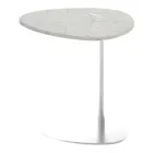 Mesa de Centro para Sala em Metal e Mármore Marquinia, Design Luxo - Yassine Viadurini