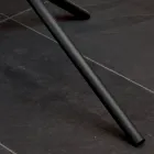 Mesa de centro redonda para sala de estar com base metálica e cerâmica Oapca - Shanghai Viadurini