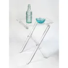 Mesa dobrável com bandeja de acrílico transparente 2 tamanhos - Robbie Viadurini