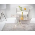 Mesa de centro de plexiglás colorido transparente para sala de estar fabricada na Itália - Kamon Viadurini