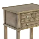 Mesa de telefone com 3 gavetas e prateleira Made in Italy - Culsu Viadurini