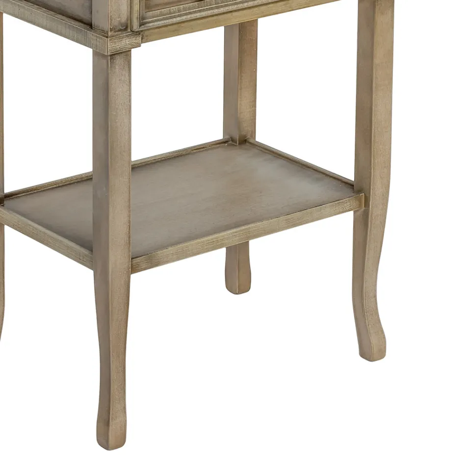 Mesa de telefone com 3 gavetas e prateleira Made in Italy - Culsu Viadurini