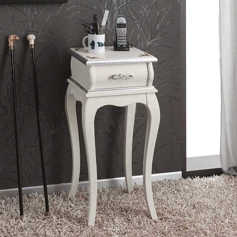 Suporte de Telefone Estilo Clássico em Madeira Feito na Itália - Hastings Viadurini