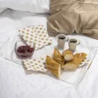 Olivia fez de mesa de café de design transparente feita na Itália Viadurini