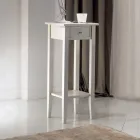 Mesa de centro quadrada com prateleira quadrada em diferentes alturas Made in Italy - Apus Viadurini