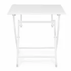 Mesa de centro quadrada dobrável ao ar livre em alumínio pintado - Hunt Viadurini