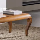 Mesa de centro retangular para sala em cerejeira patinada Made in Italy - Ares Viadurini