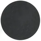 Mesa de centro redonda com base de aço e tampo de vidro fabricado na Itália - Alisea Viadurini