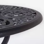 Mesa de centro redonda externa com acabamento antracite fosco de alumínio - Sayra Viadurini