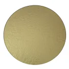 Mesa de centro redonda de vidro com base de 3 crescentes fabricada na Itália - Arepa Viadurini