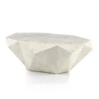 Mesa de centro em formato interno em pedra fóssil com diferentes acabamentos - fones de ouvido Viadurini