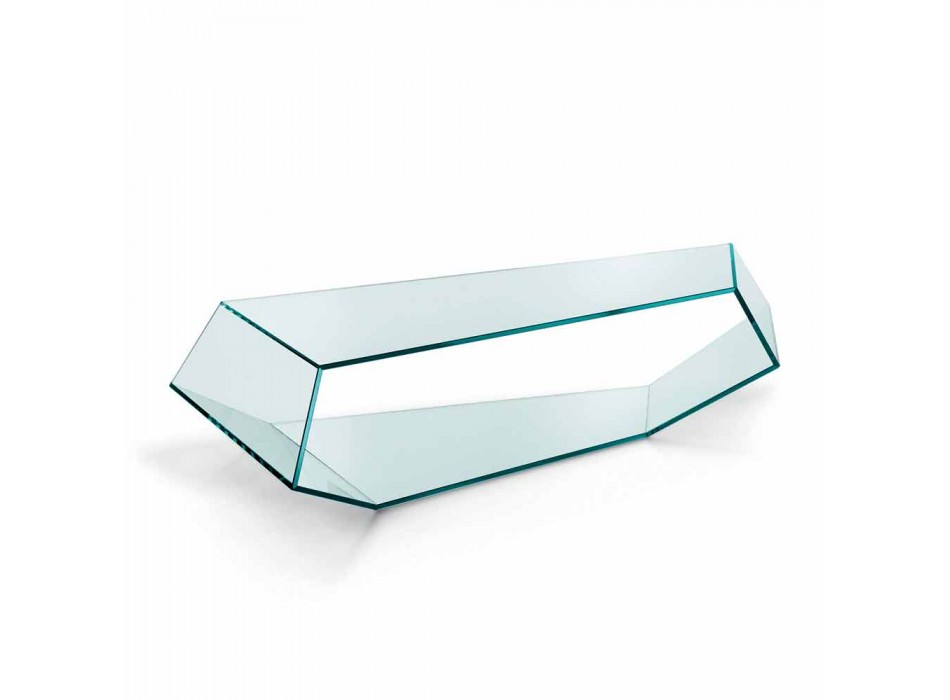 Mesa de centro em forma de copo extraleve ou defumado fabricada na Itália - Neok Viadurini