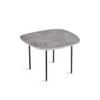 Mesa de centro em MDF com formato diferenciado, disponível em dois tamanhos e diversas cores - Navis Viadurini