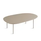Mesa de centro em MDF com formato diferenciado, disponível em dois tamanhos e diversas cores - Navis Viadurini
