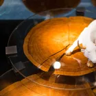 Mesa de Centro em Madeira e Aço com Pernas Metálicas Made in Italy - Damasco Viadurini