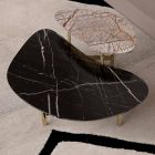 Mesa de sala em marquinia preta ou mármore marrom floresta fabricado na Itália - Manolo Viadurini