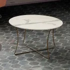 Mesa de Centro em Metal Pintado com Tampo Hpl Made in Italy - Numbo Viadurini