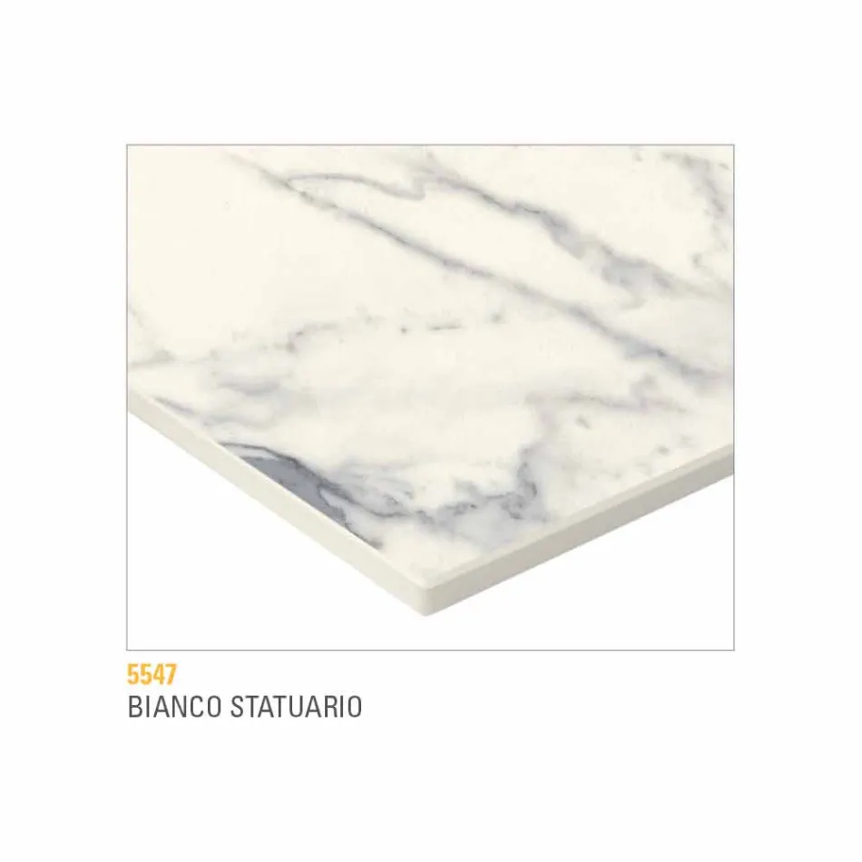 Mesa de Centro em Metal Pintado com Tampo Hpl Made in Italy - Numbo Viadurini