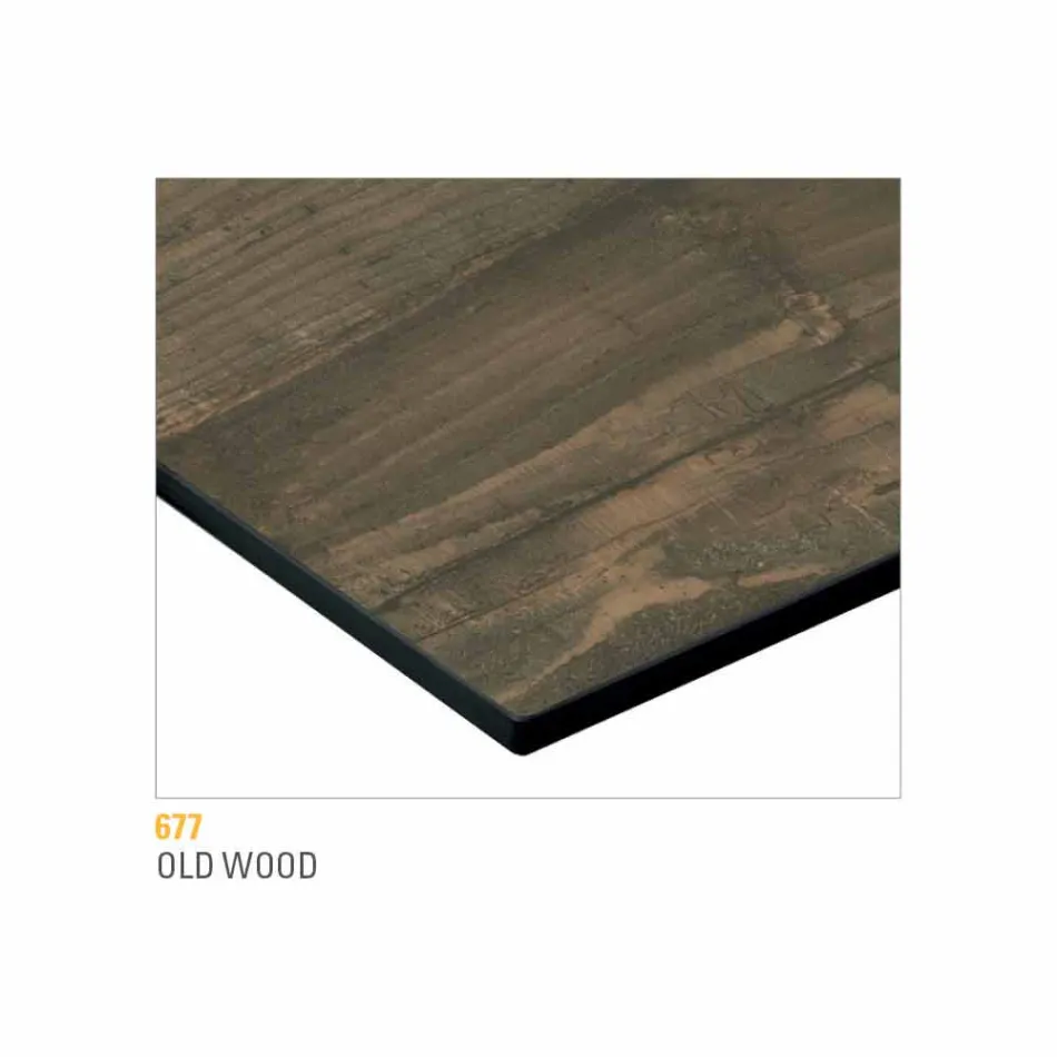 Mesa de Centro em Metal Pintado com Tampo Hpl Made in Italy - Numbo Viadurini