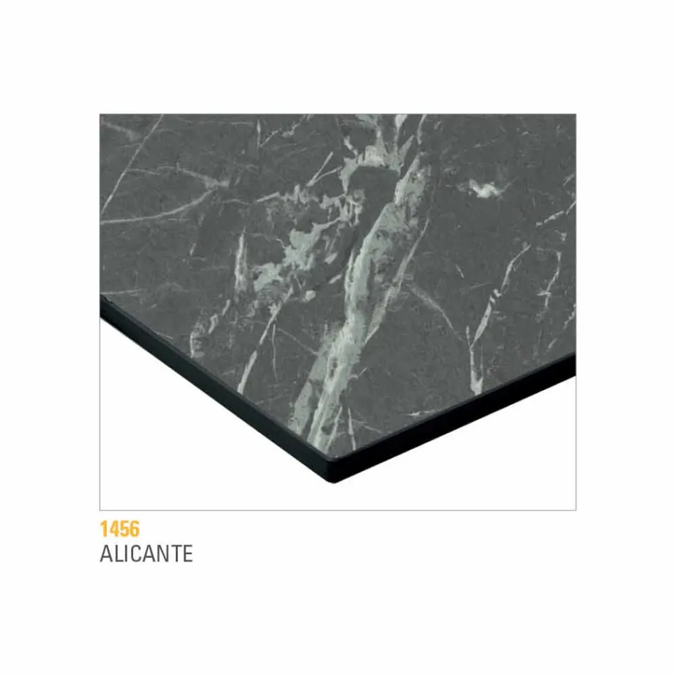 Mesa de Centro em Metal Pintado com Tampo Hpl Made in Italy - Numbo Viadurini